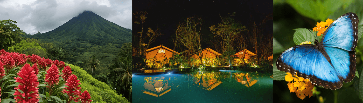 Arenal Costa Rica - Volcano and lush rainforest culutre and wildlife holiday  costa rica