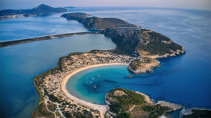 Gialova Lagoon  Peloponnese Greece 