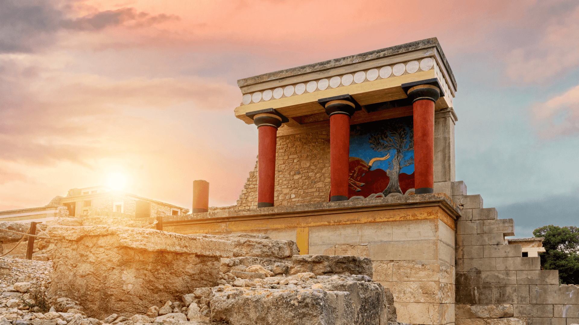 Knossos Crete Spring time in Crete Holiday History landscapes Gentle Adventure