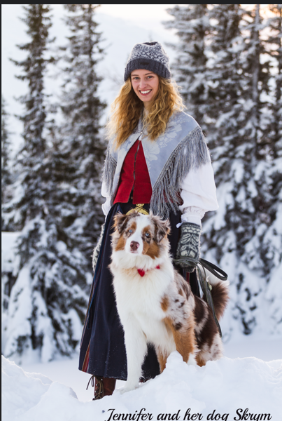 woman portrait folk costume Jamtland