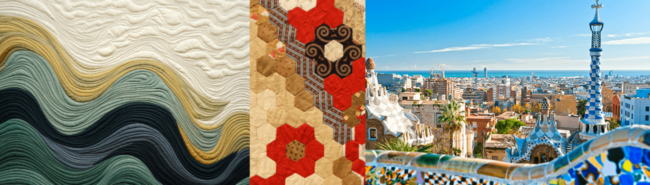 Textile inspiration Festival Internacional de Patchwork Sitges 2026 Banner