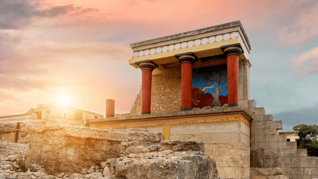 Knossos Crete Spring time in Crete Holiday History landscapes Gentle Adventure